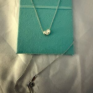Tiffany & Co bean Silver Necklace